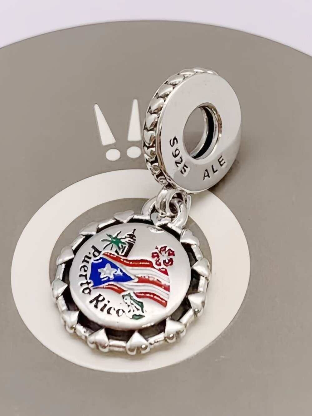 PANDORA Sterling Silver Special Puerto Rico Country Exclusive Pendant